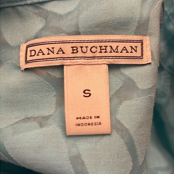 🌊 Dana Buchman Blue Aqua 3/4 Sleeve Burnout Tunic - Size Small 🌊 - Picture 6 of 7